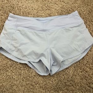 Lululemon Speed Up Shorts 2.5 inch in Powder Blue Size six